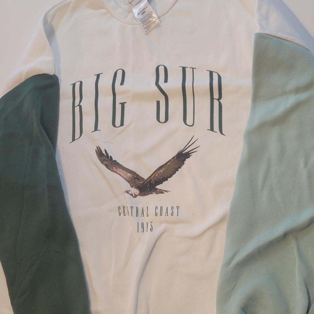 Big Sur Men's Sweater - Green and White